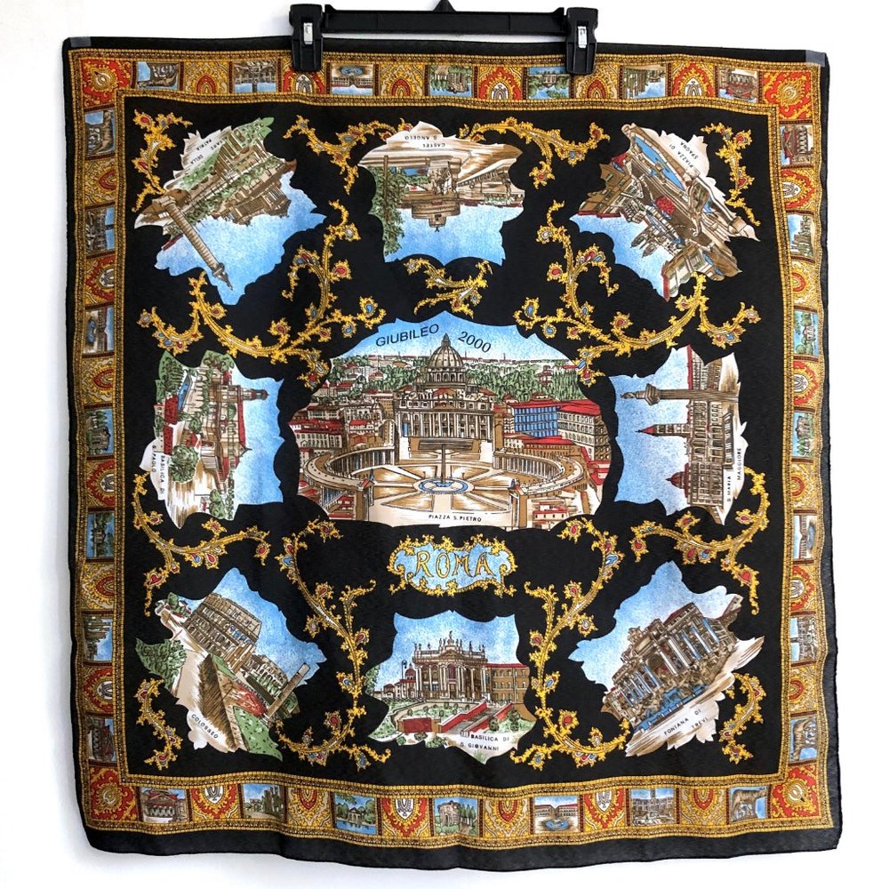 GIUBILEO 2000 Roma Souvenir Scarf Catholic Church